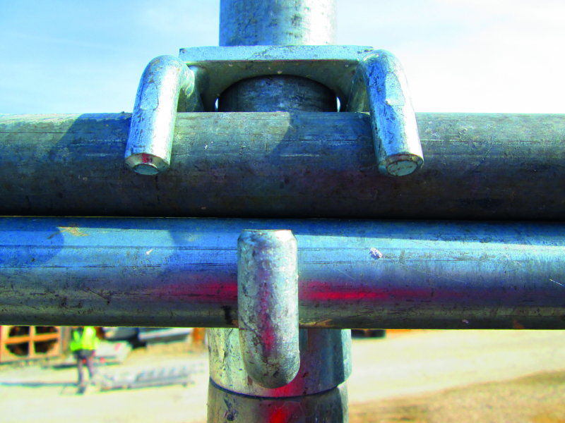 Support de lisses à pince.