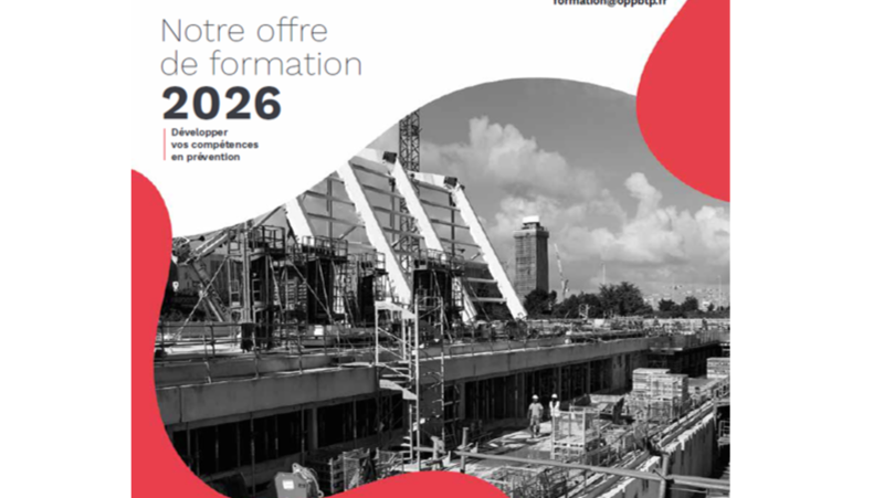 Le catalogue de formations 2026 de l’OPPBTP est disponible