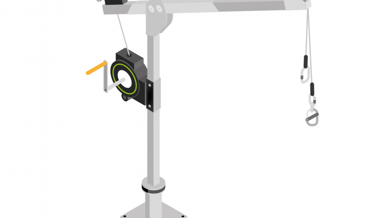 Aider à la mise à l’eau des scaphandriers grâce à une potence