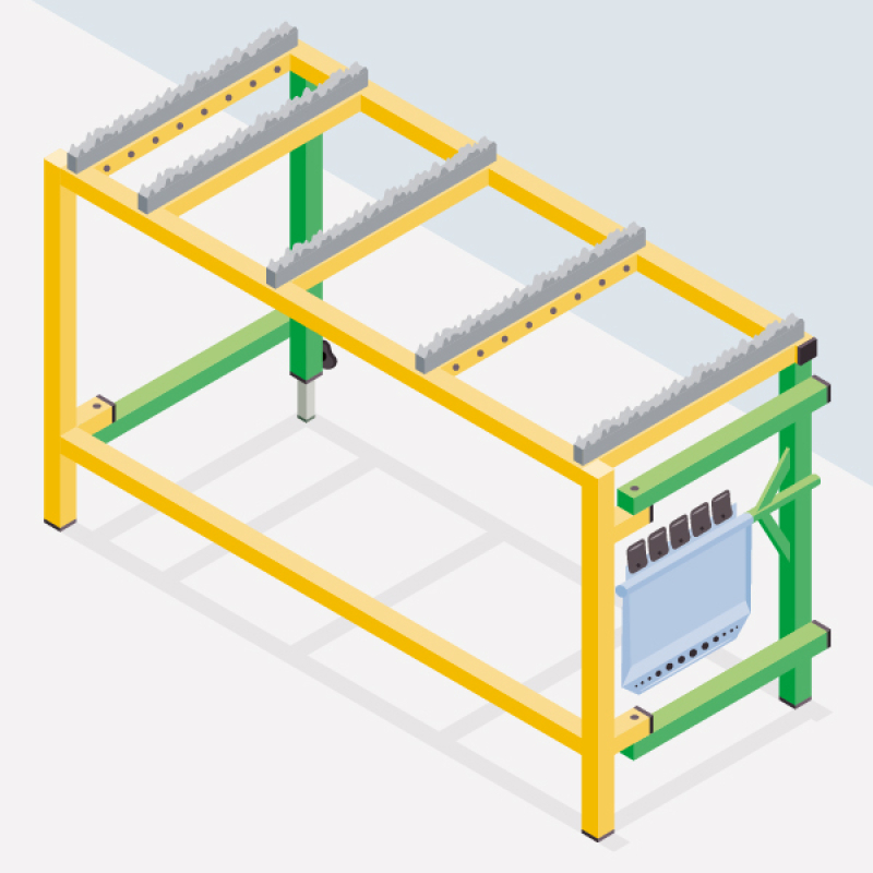 Faciliter les coupes sur chantier avec un établi léger et transportable