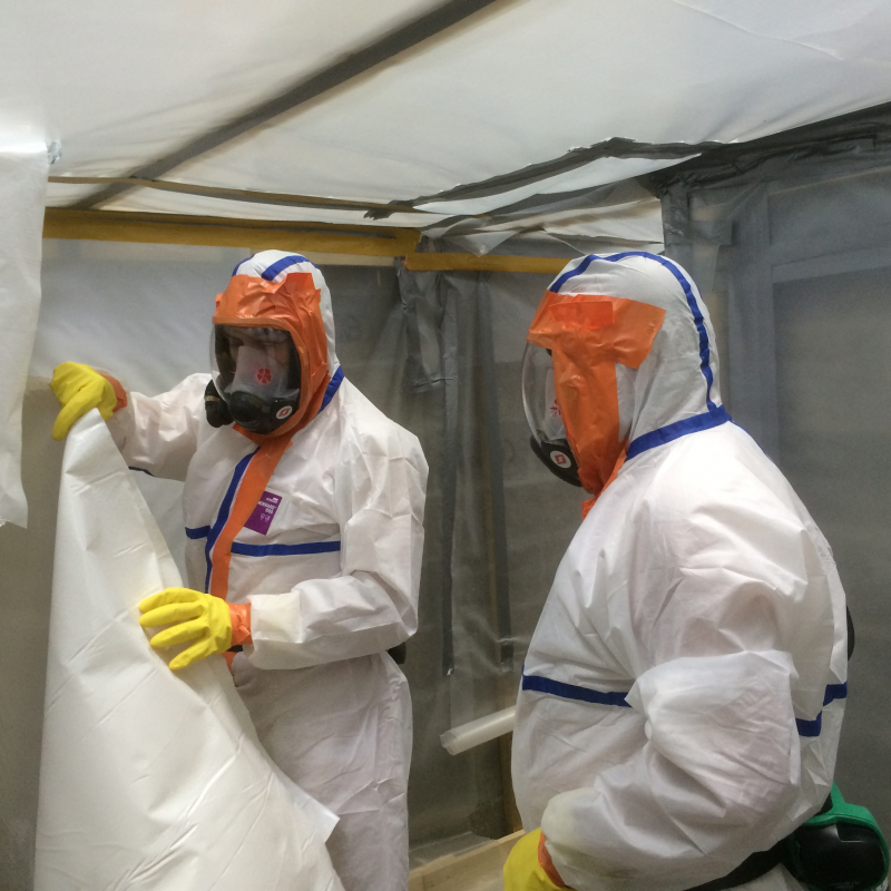 Organisation des secours sur un chantier amiante