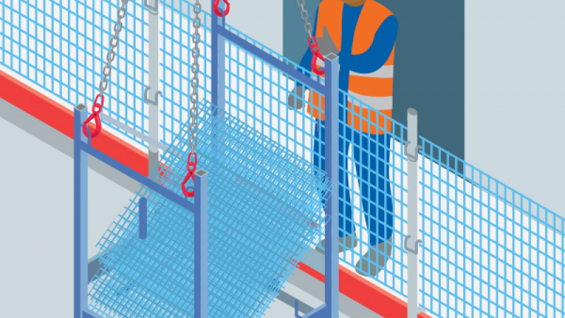 Garde-corps temporaires : manutention et conditionnement