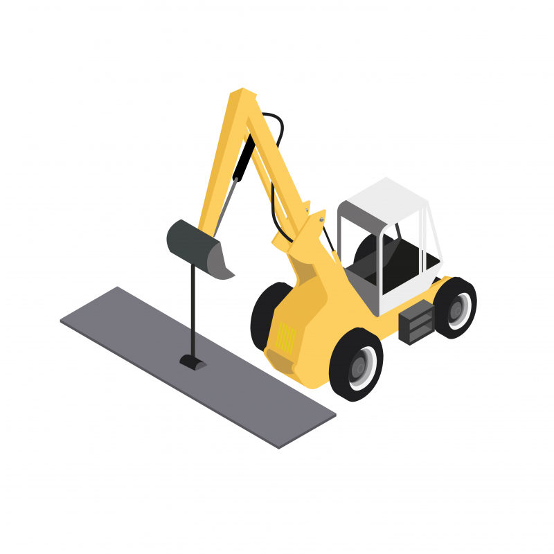 Mettre en place des plaques de franchissement grâce à un système de préhension magnétique