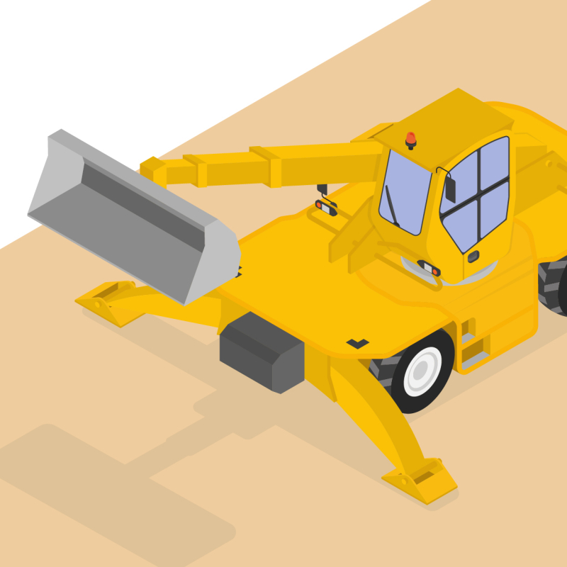 Accéder à des espaces restreints avec un chariot télescopique et rotatif