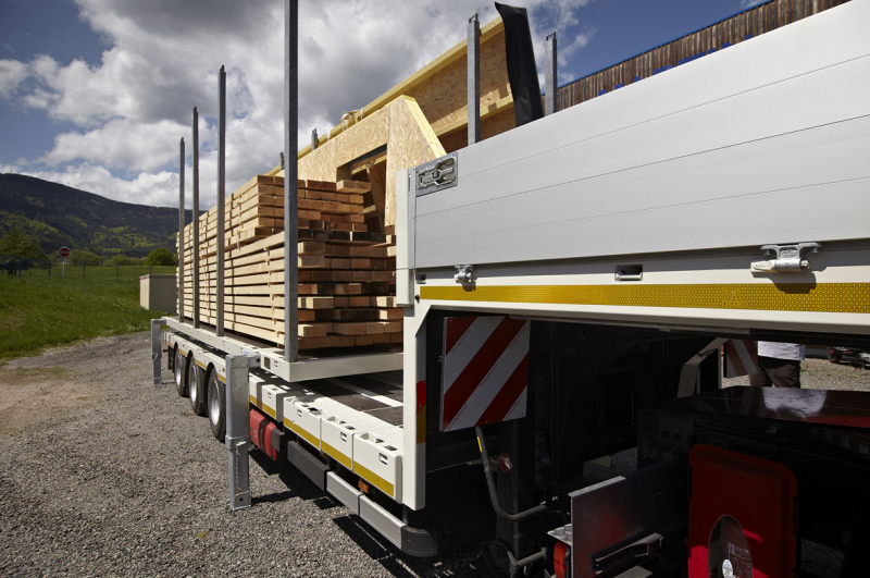S2091- Plateau mobile pour transport et stockage de panneaux bois
