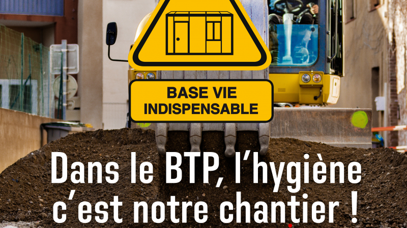 Une campagne pour améliorer l’hygiène sur les chantiers du BTP