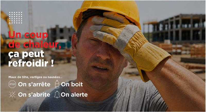 Chaleurs extrêmes : BTP santé au travail lance une campagne de sensibilisation innovante