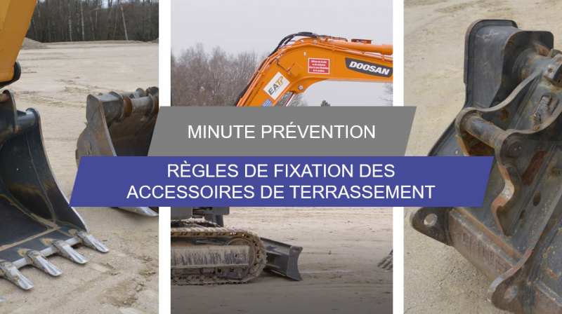 J'utilise des accessoires de terrassement