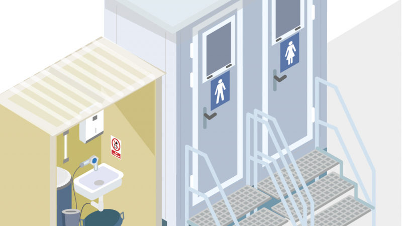 Des installations sanitaires d’appoint pour faciliter l'accès des opérateurs aux solutions d'hygiène sur chantier