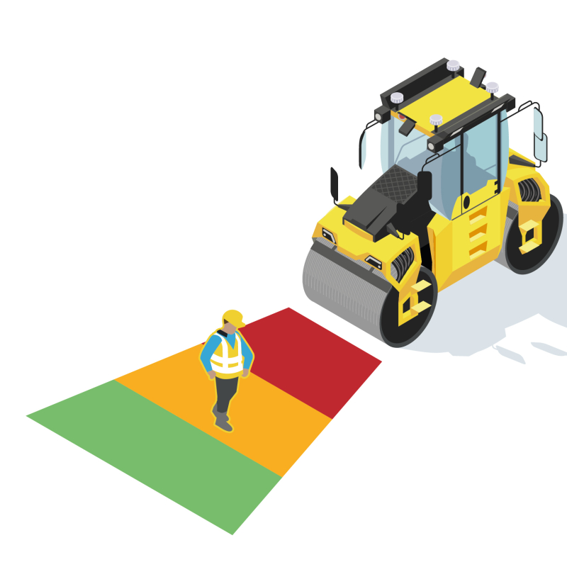 Un compacteur avec freinage automatique d'urgence pour sécuriser les manœuvres