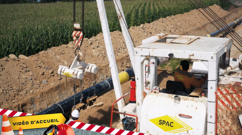 Participer en toute sécurité à la mise en fouille d’une canalisation gaz