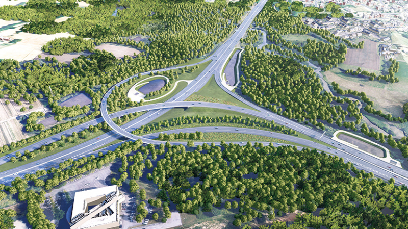 La charpente du viaduc Est lancée de nuit au-dessus de la rocade de Nantes