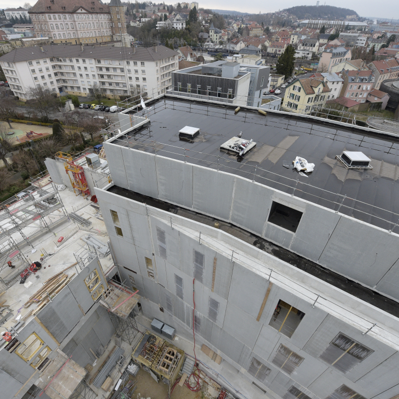 Chantier du conservatoire de Montbéliard : l'entreprise Parietti insuffle ses compétences sur la prévention