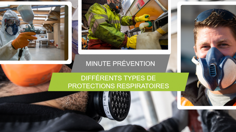 J'utilise la protection respiratoire adaptée à mon activité