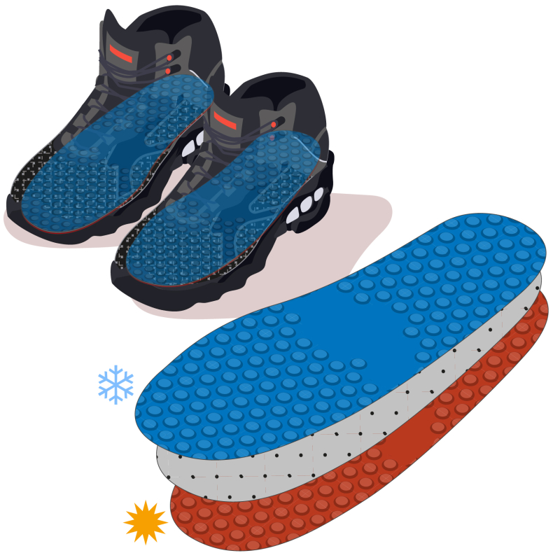 Des semelles chauffantes et rafraîchissantes pour gagner en confort par tous les temps