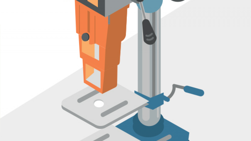 Un protecteur pour perceuse à colonne