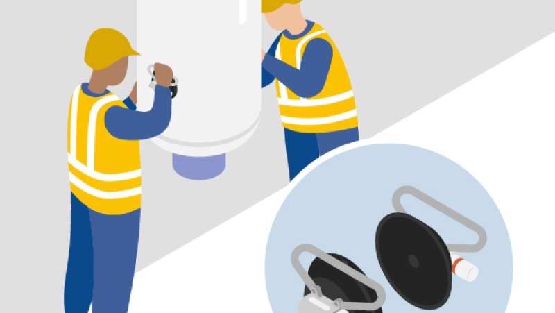 Manutentionner et poser des chauffe-eau électriques à accumulation à l'aide de ventouses