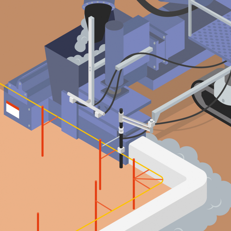 Couler rapidement des bordures en béton avec une machine de coffrage glissant