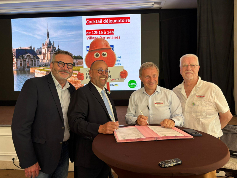 La Fédération SCOP BTP et l’OPPBTP renouvellent leur partenariat autour de la culture de prévention&nbsp;