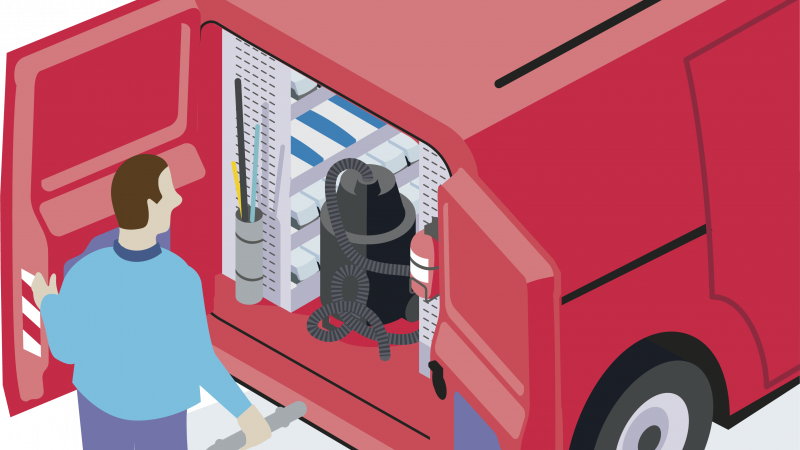 Trouver les outils et le matériel adaptés à ses besoins grâce à l'aménagement du véhicule des plombiers-chauffagistes