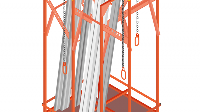 Un rack mobile pour optimiser le rangement et la gestion des abouts de banches