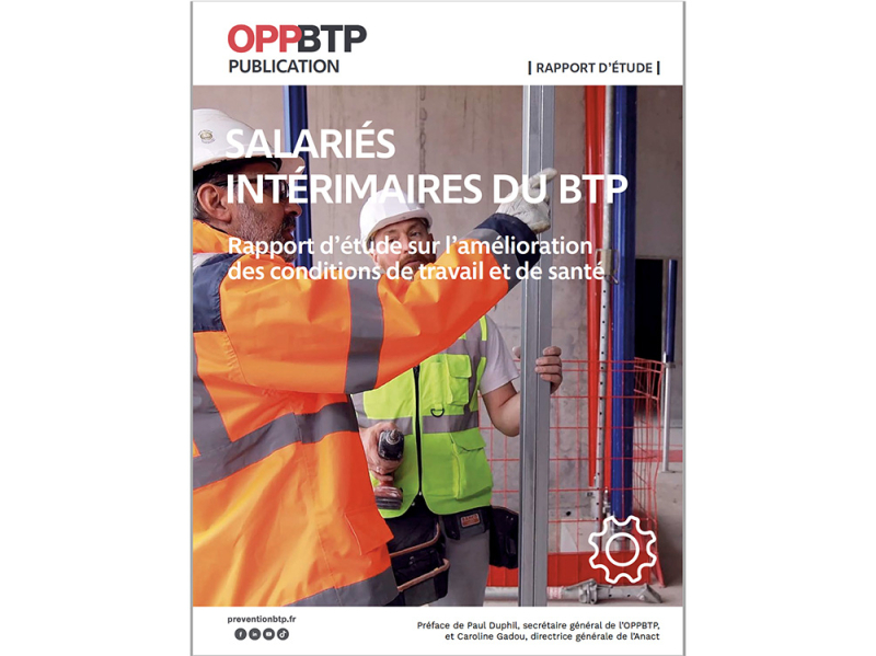 Des solutions pour améliorer les conditions de travail et la santé des salariés intérimaires du BTP