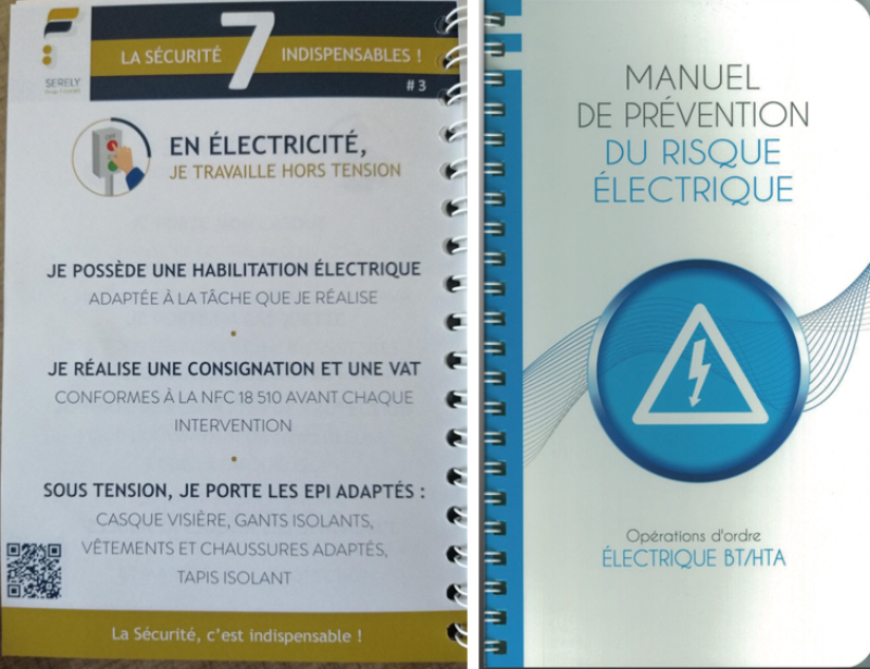 Livret des sept indispensables avec le QR code pour accéder aux documents de prévention