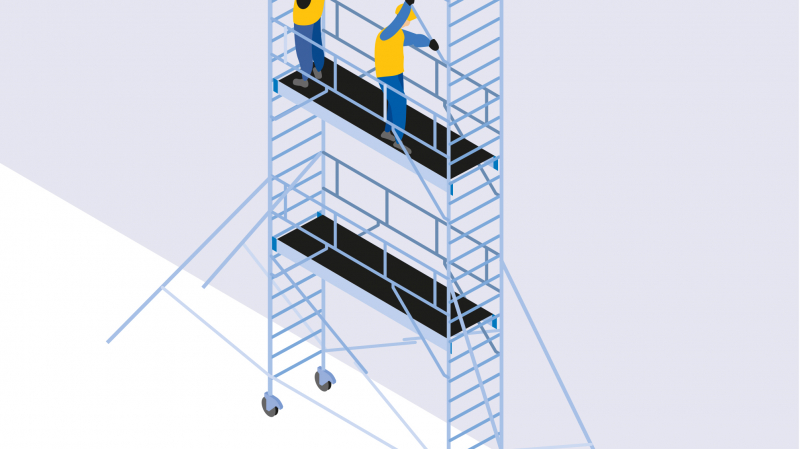 Monter ou démonter son échafaudage roulant en toute sécurité