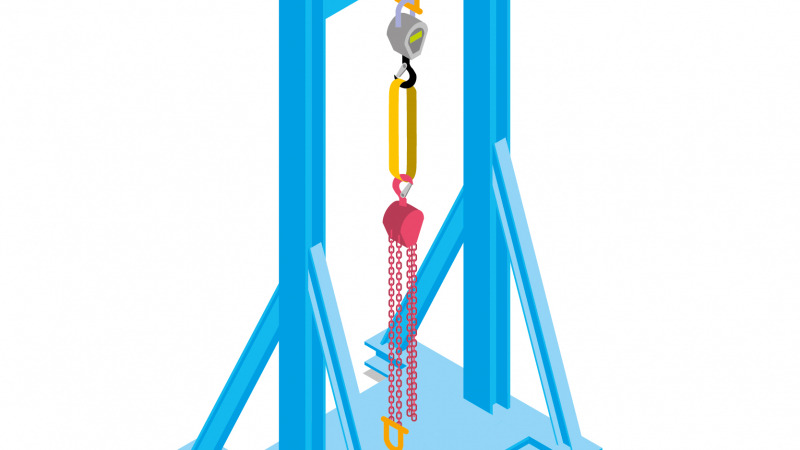 Faciliter les vérifications périodiques des apparaux de levage à l'aide d'un portique doté d'un dynamomètre peseur