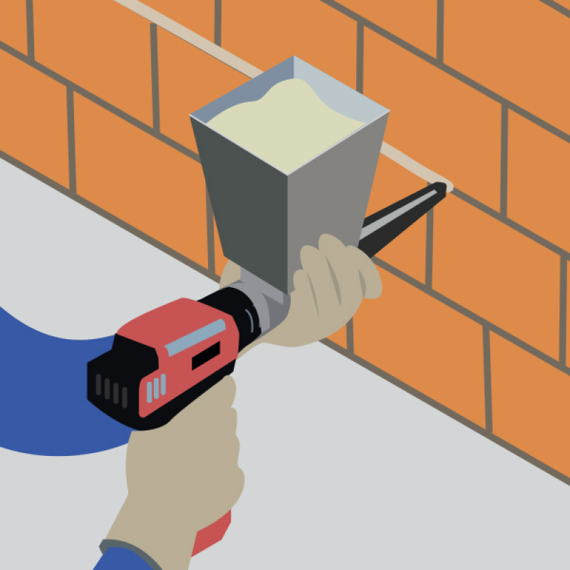 Réaliser des joints de mortier plus facilement et rapidement avec un applicateur de mortier