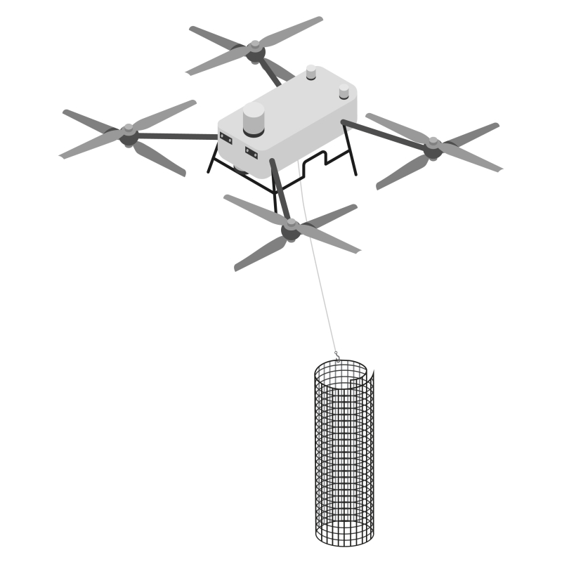 Utiliser un drone pour approvisionner les chantiers difficiles d'accès