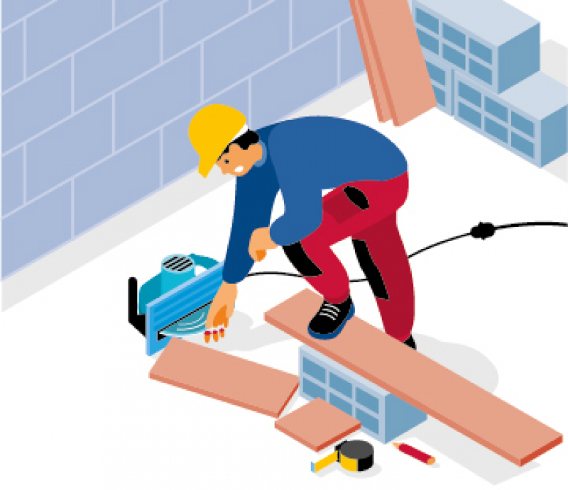 Sectionnement avec une scie circulaire