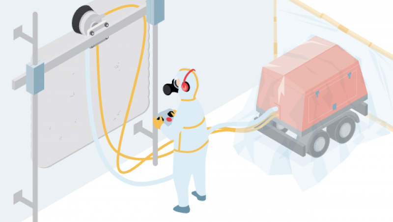 Sécuriser les opérations de désamiantage grâce à un robot de décontamination 