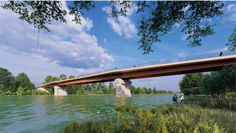 Une charpente à solutions multiples pour réhabiliter un pont