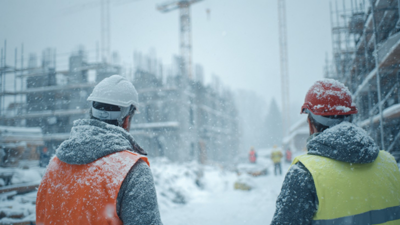 Grand froid, neige, verglas : 4 conseils pour mieux travailler sur les chantiers