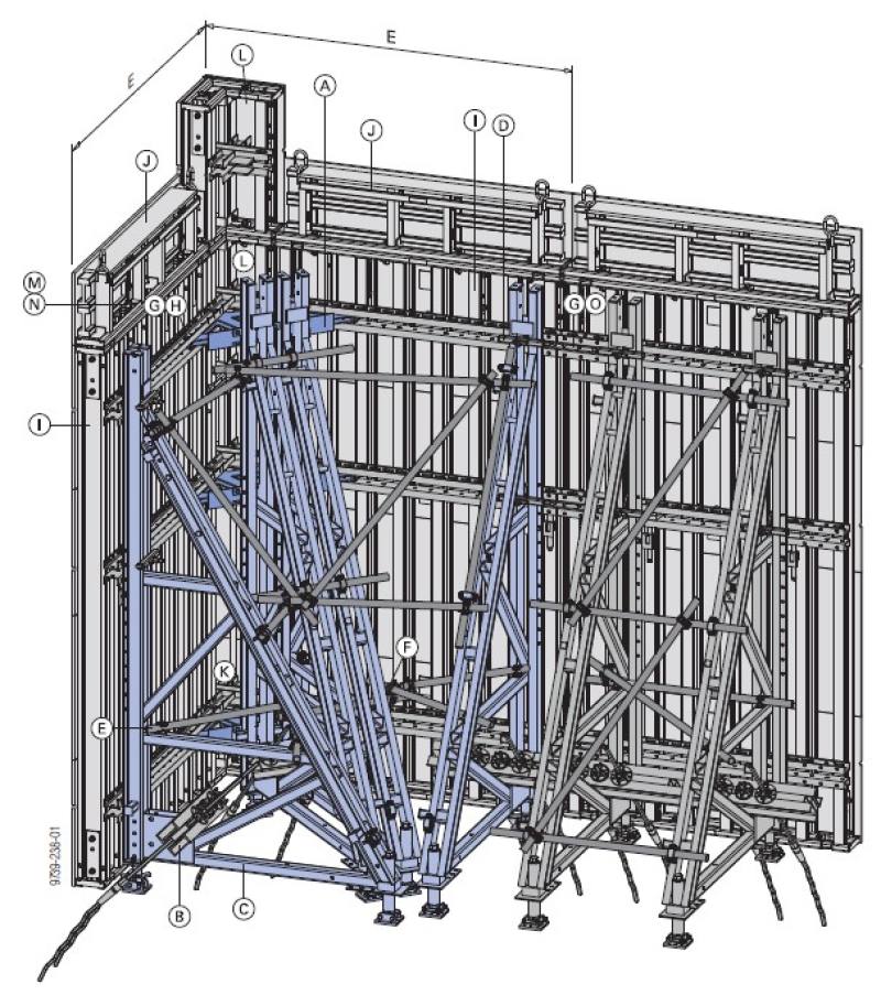 Exemple de coffrage en angle
