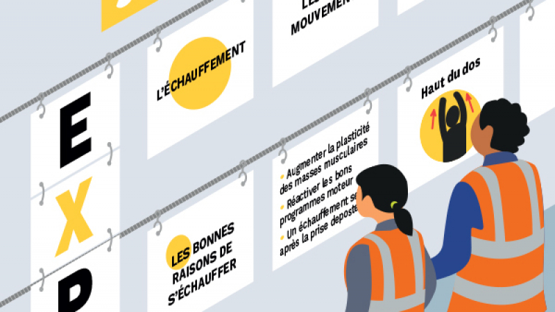 Un affichage permanent dédié à la prévention dans les locaux de l'entreprise