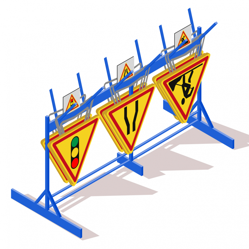 Faciliter le stockage des panneaux de signalisation temporaire de chantier grâce à des racks de rangement dédiés