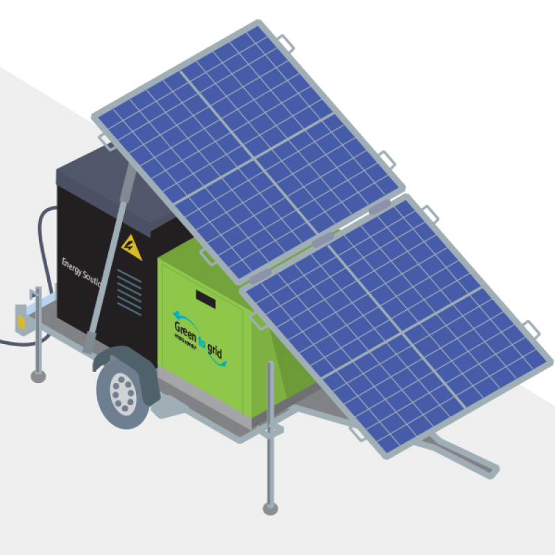 Alimenter sa base vie avec un groupe électrogène hybride solaire