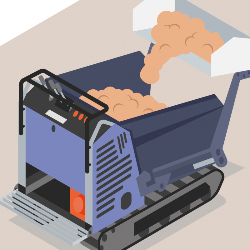 Un mini-transporteur pour faciliter les manutentions sur les petits chantiers