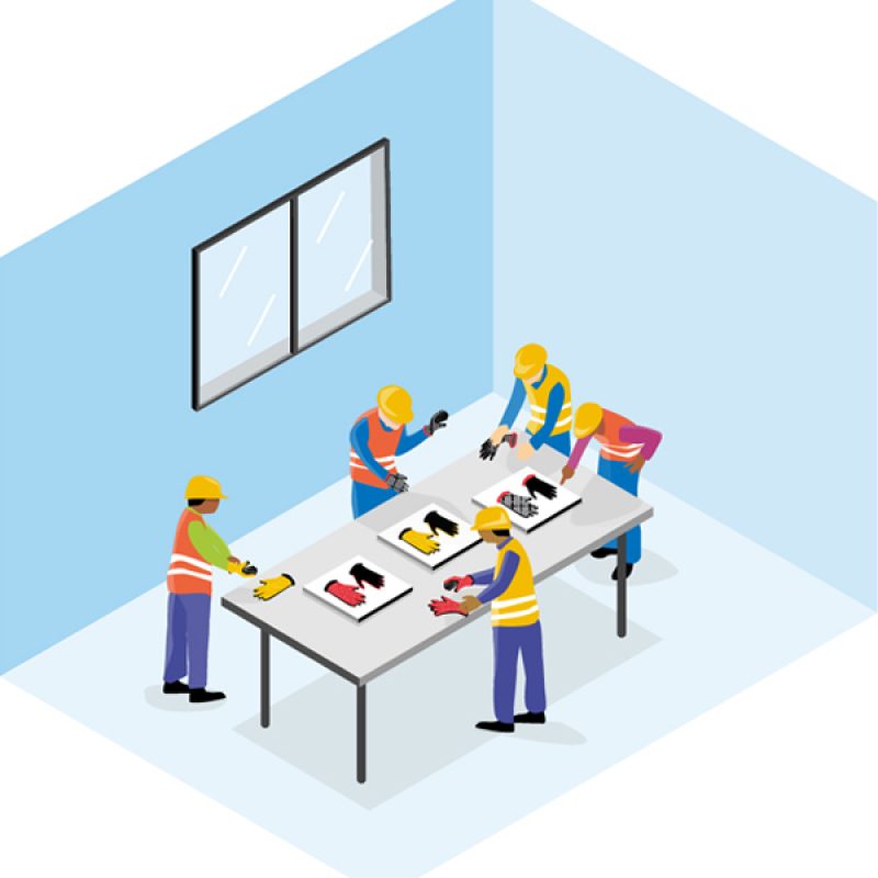 Protection des mains : choisir le bon modèle de gants avec un programme d’essai