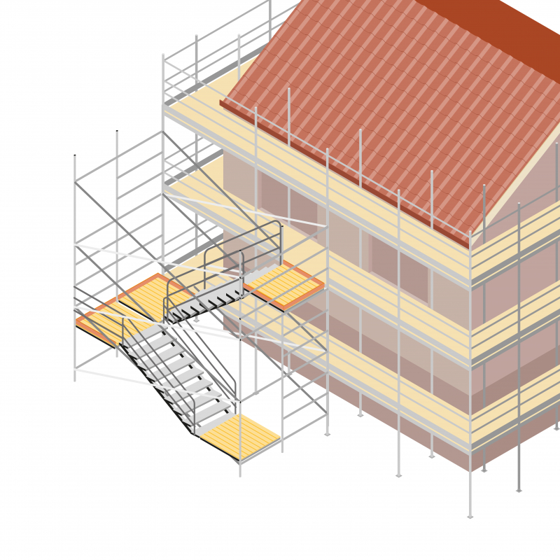 Travaux en hauteur : bien utiliser un échafaudage de pied