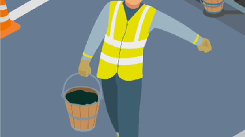Asphalteurs - porteurs de seaux : prévention des TMS