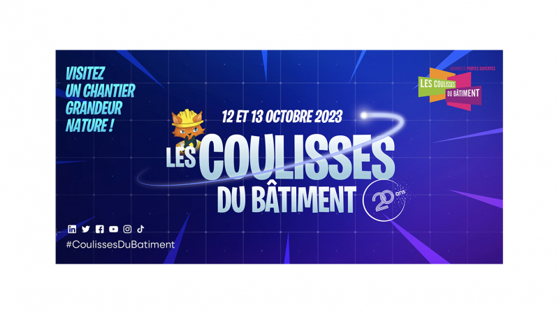 Les Coulisses du bâtiment : c'est reparti les 12 et 13 octobre !