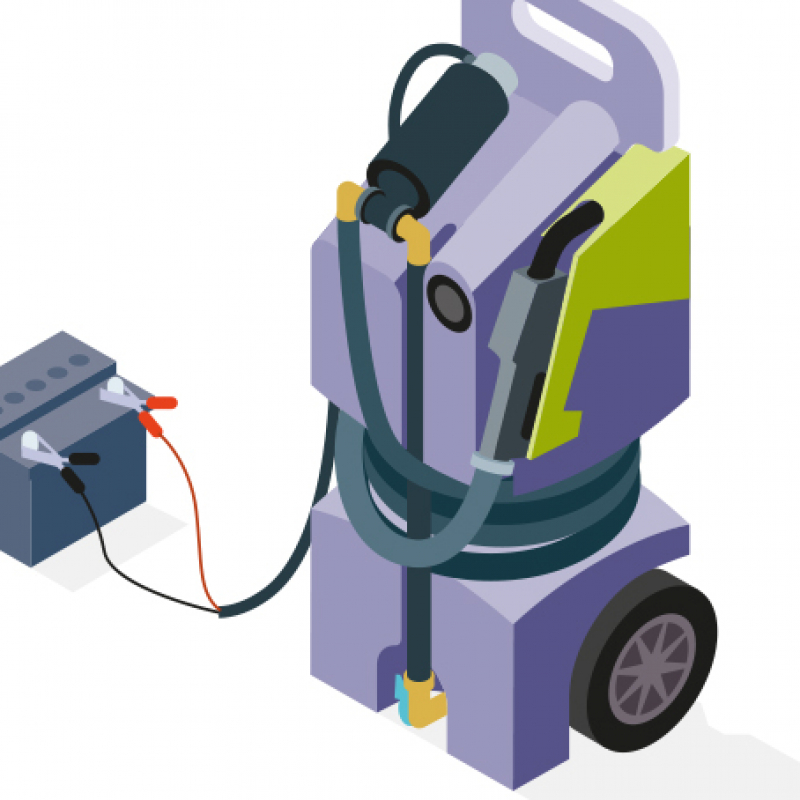 Une mini station-service de chantier pour les engins et VUL