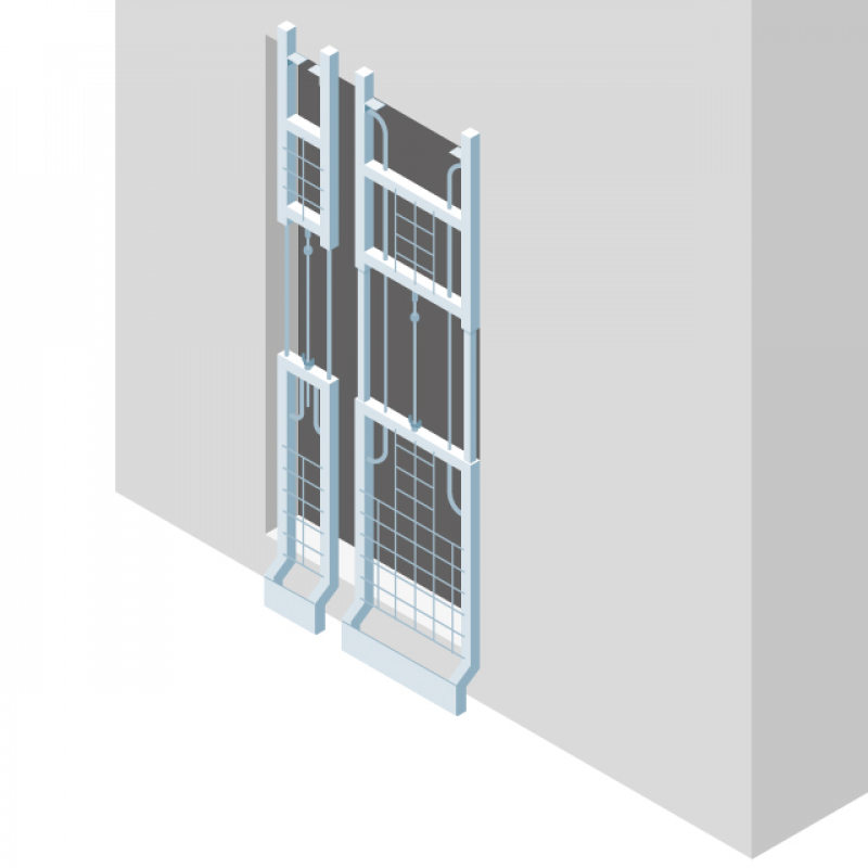 Une grille adaptée pour protéger les fosses d'ascenseur
