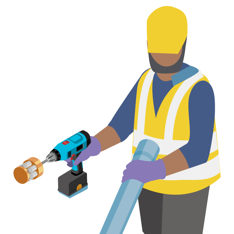 Emboîter facilement deux tuyaux en métal de diamètre identique avec un évaseur