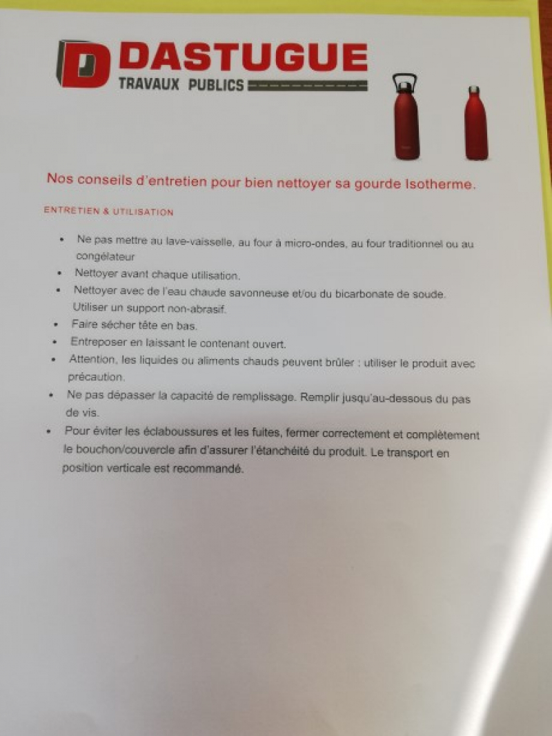 Pack 2 gourdes ISOTHERMES