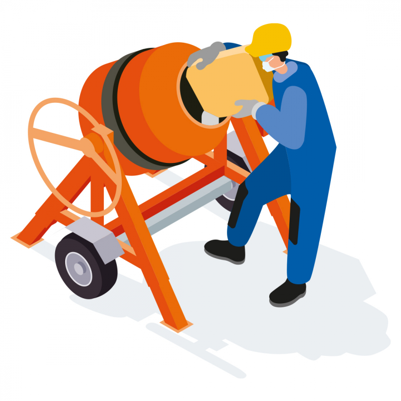 Fabriquer des mortiers et enduits de finition contenant de la silice cristalline