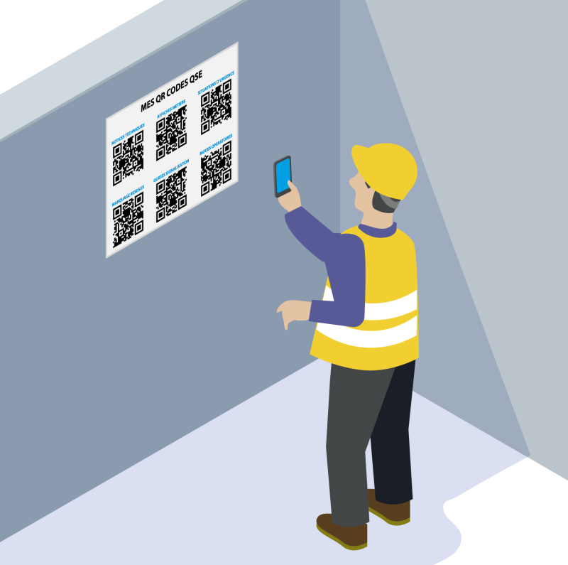 Des QR Codes pour faciliter l'accès aux documents HSE sur chantier